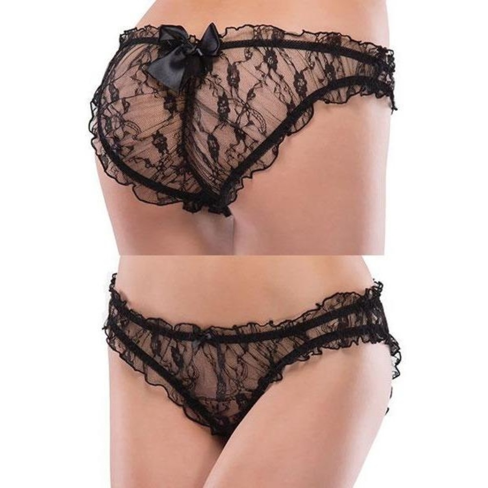 👙 Women's  Sexy Sweet & Cute Black Panty👙